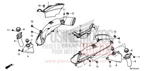 AIR INTAKE DUCT CBR1000S1H de 2017